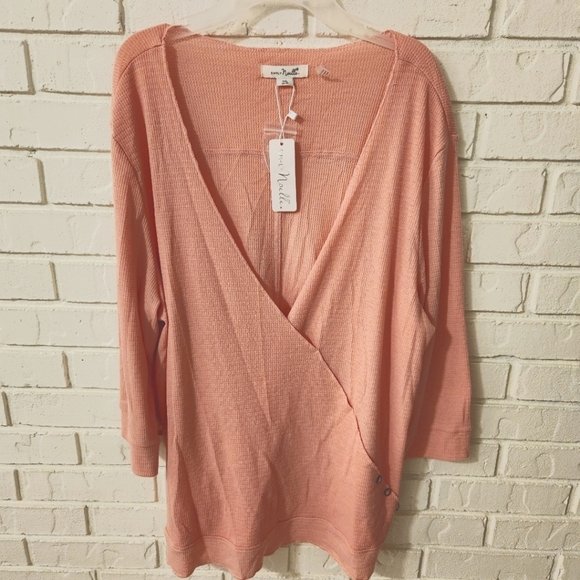 Pink Wrap Top by Simply Noelle - Picture 1 of 11
